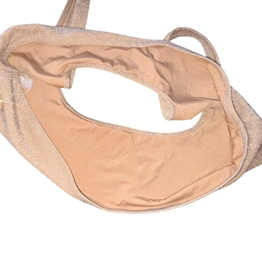 NWT Skims Glitter Swim Scoop Top 3X Crop Top / bralette